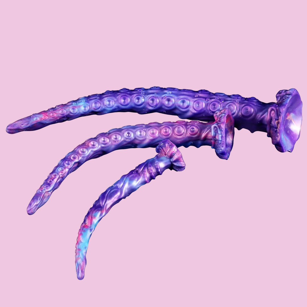 Lila Fantasy Oktopus Suction Cup Tentacle Dildo