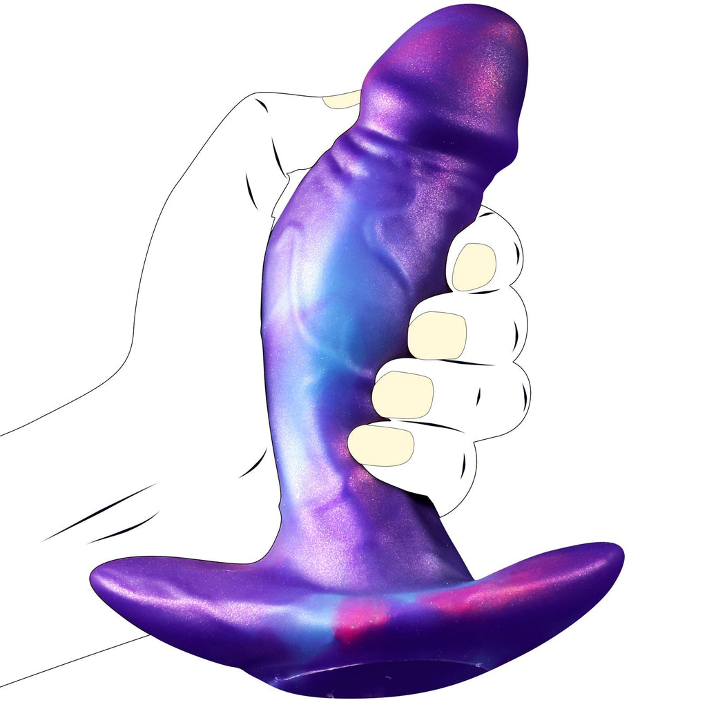 Lila Dildo Squirting Silicone Buttplug