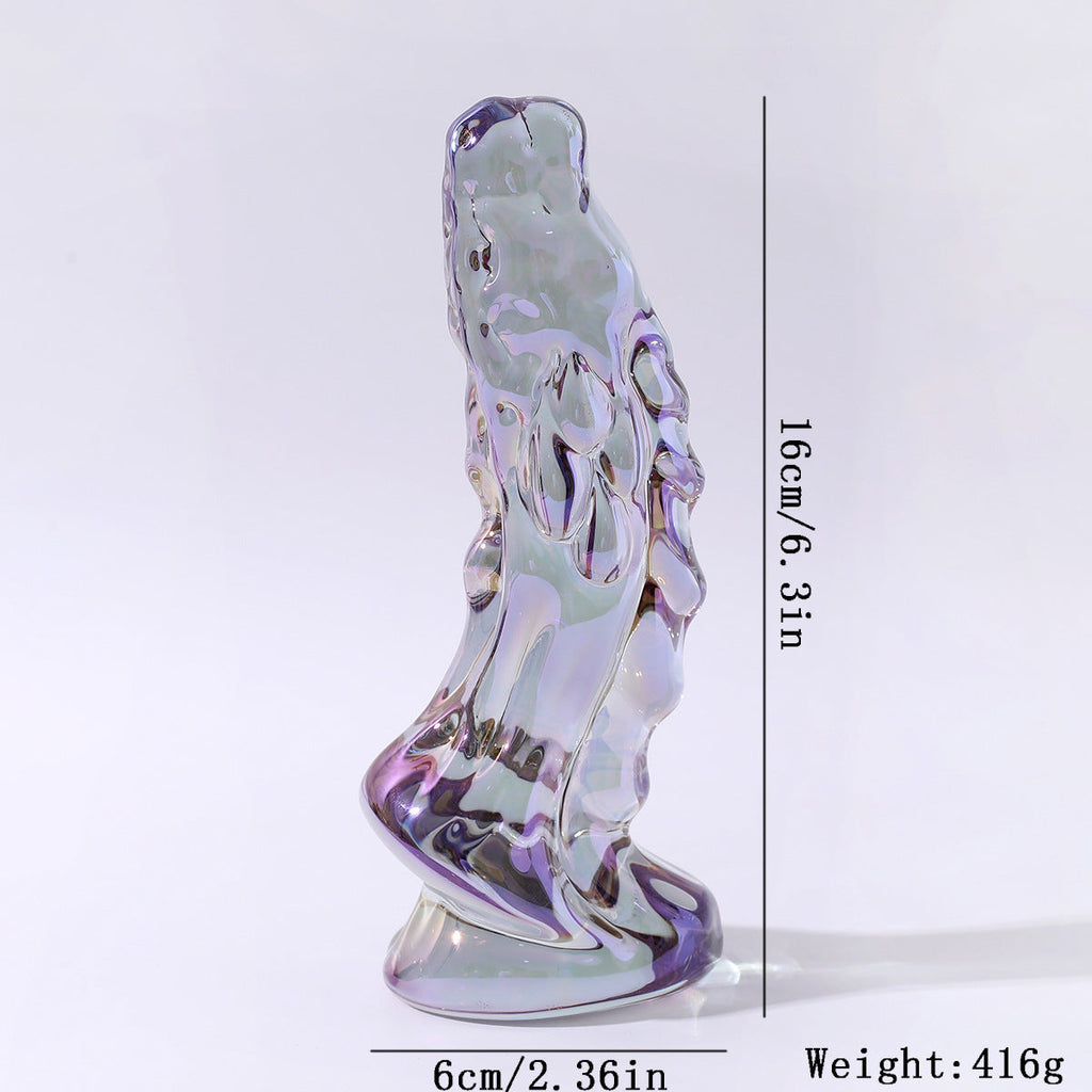 16 CM Klar Dragon Glas Fantasy Dildo