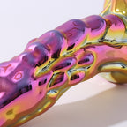 16 CM Verchromt Bunt Monster Dragon Glasdildo