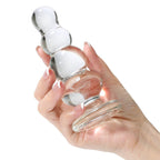 13 CM Klar Beads Glass Dildo Buttplug