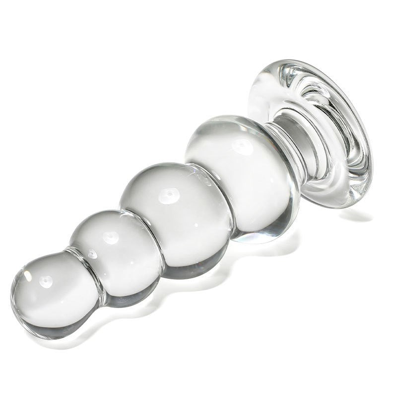 13 CM Klar Beads Glass Dildo Buttplug