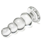 13 CM Klar Beads Glass Dildo Buttplug