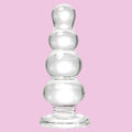 13 CM Klar Beads Glass Dildo Buttplug