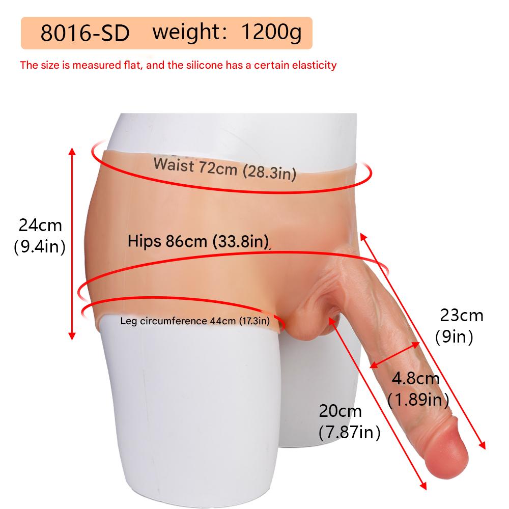23 CM Realistic Big Silicone Dildo Höschen