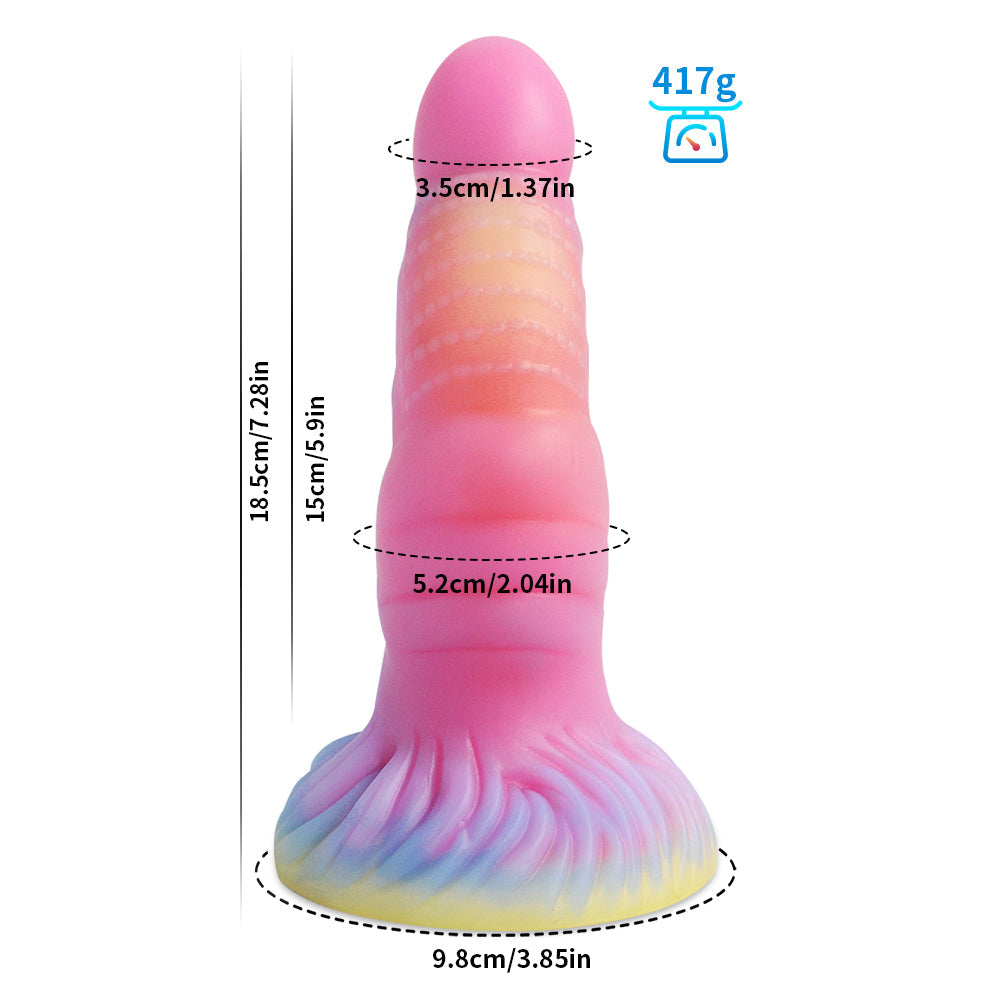 18 CM Animal Nachleuchtend Dragon Fantasy Dildo