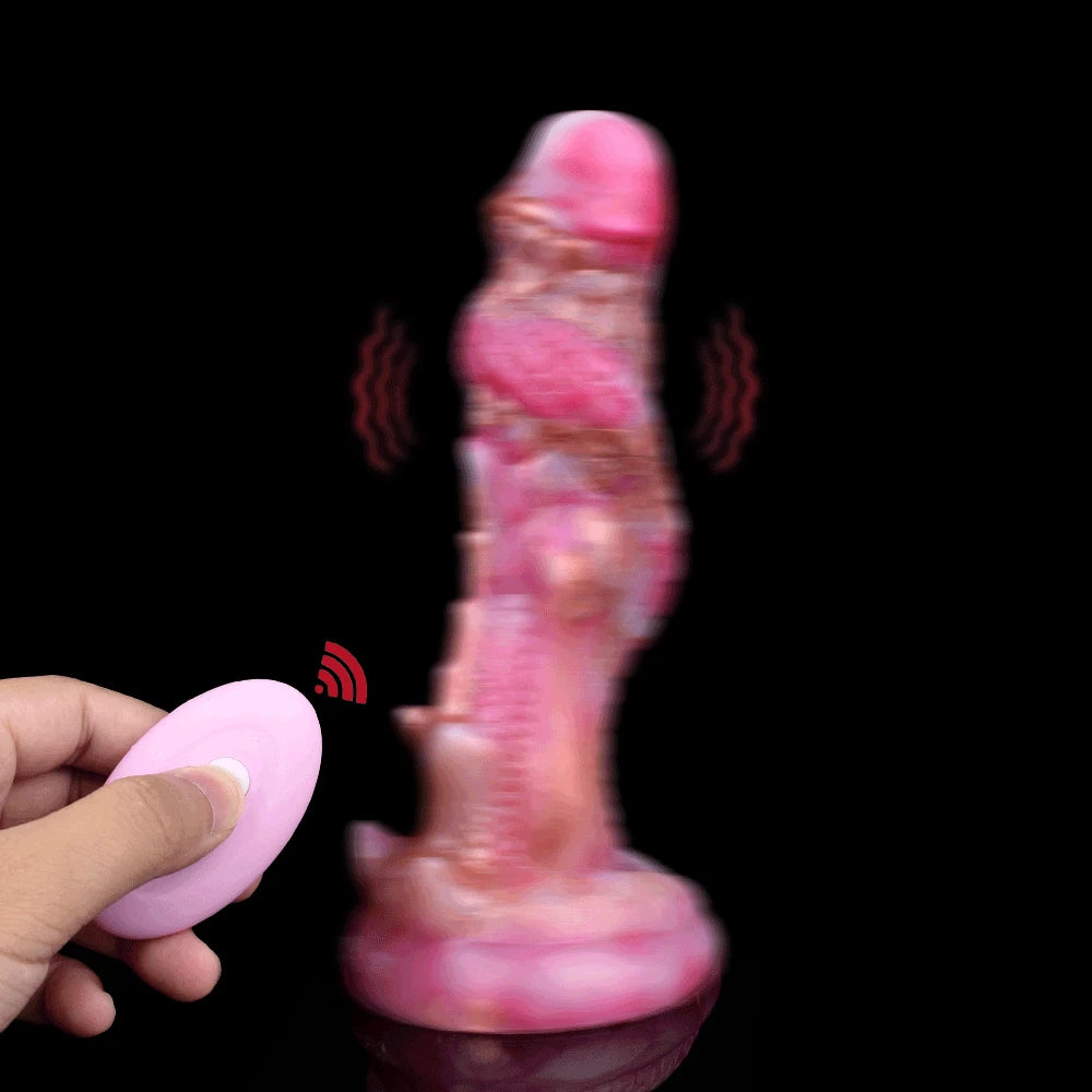 20 CM Rosa Dragon Stachelig Vibrator Monster Dildo