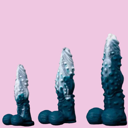 Huge Eisdrache Silicone Monster Dildo mit Balls