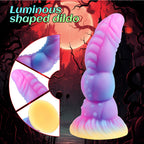 20 CM Erhabene Texturen Fantasy Leuchten Dragon Dildo