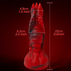 22 CM Rot Starker Saugnapf Silicone Dragon Dildo