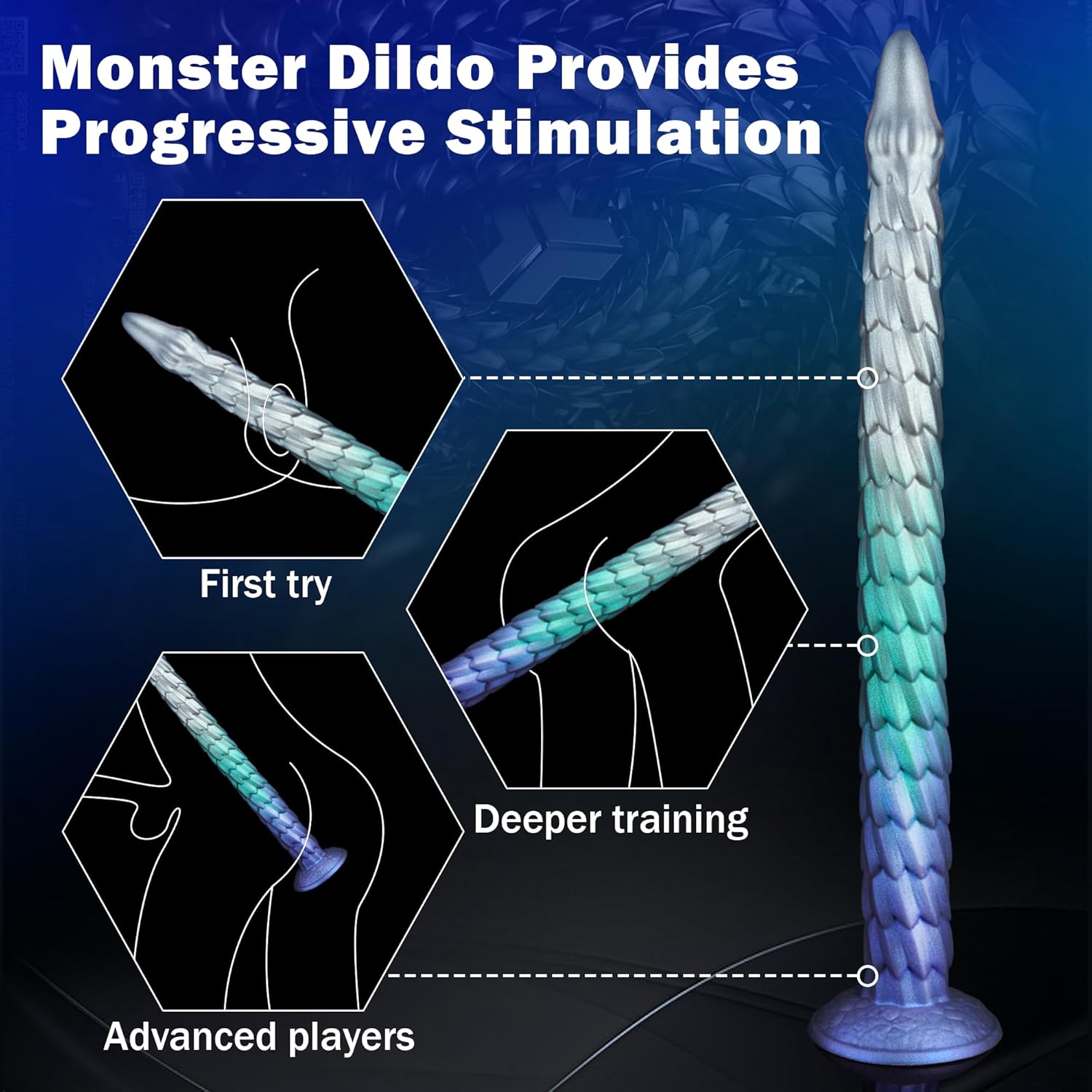 51CM Tentacle Long Soft Dragon Dildo