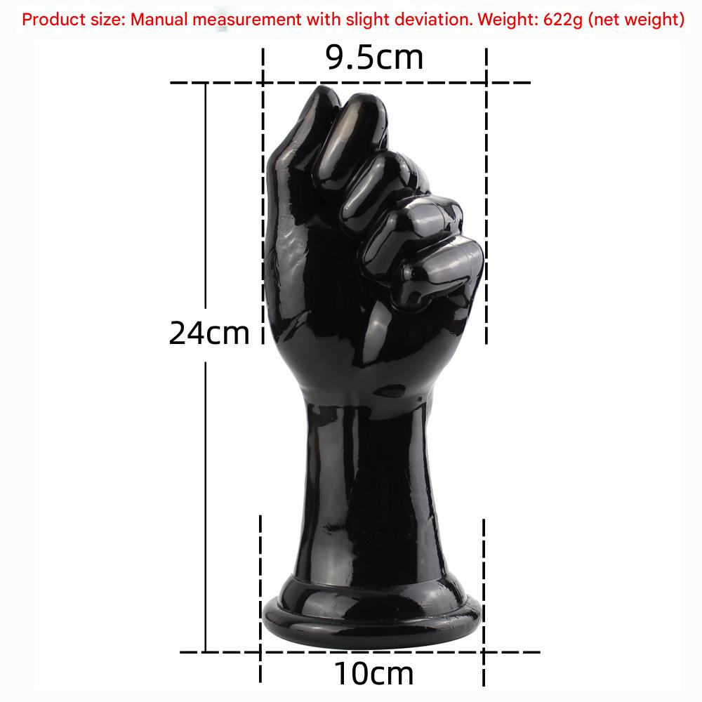 24 CM Schwarz Big Fisting Anal Plug