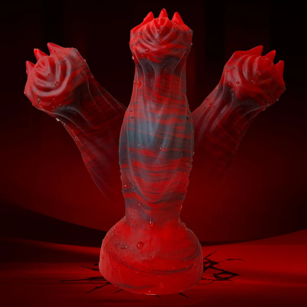 22 CM Rot Starker Saugnapf Silicone Dragon Dildo