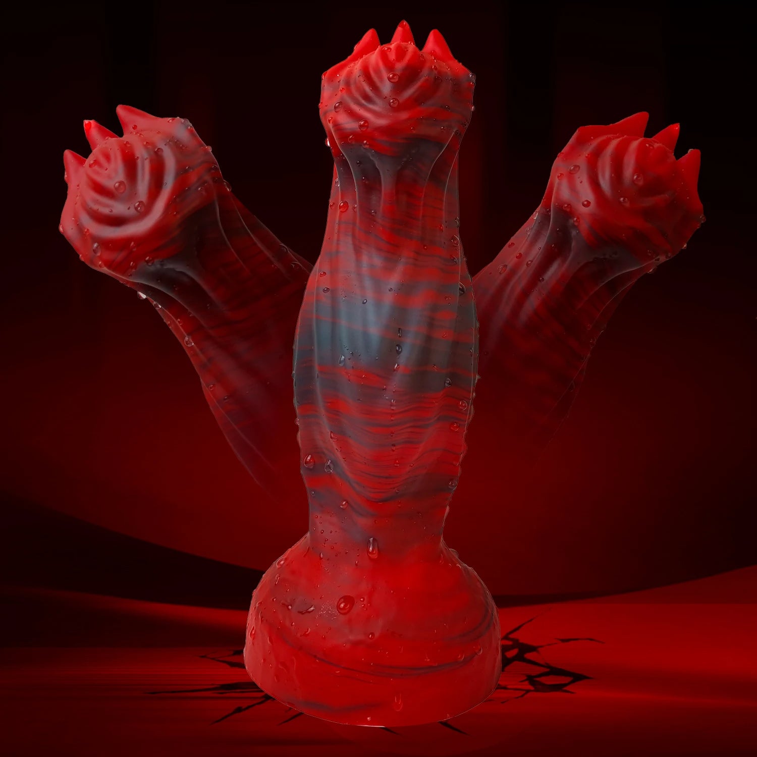22 CM Rot Starker Saugnapf Silicone Dragon Dildo