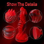 22 CM Rot Starker Saugnapf Silicone Dragon Dildo