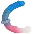 29 CM Bunt Soft Lesbian Long Doppeldildo