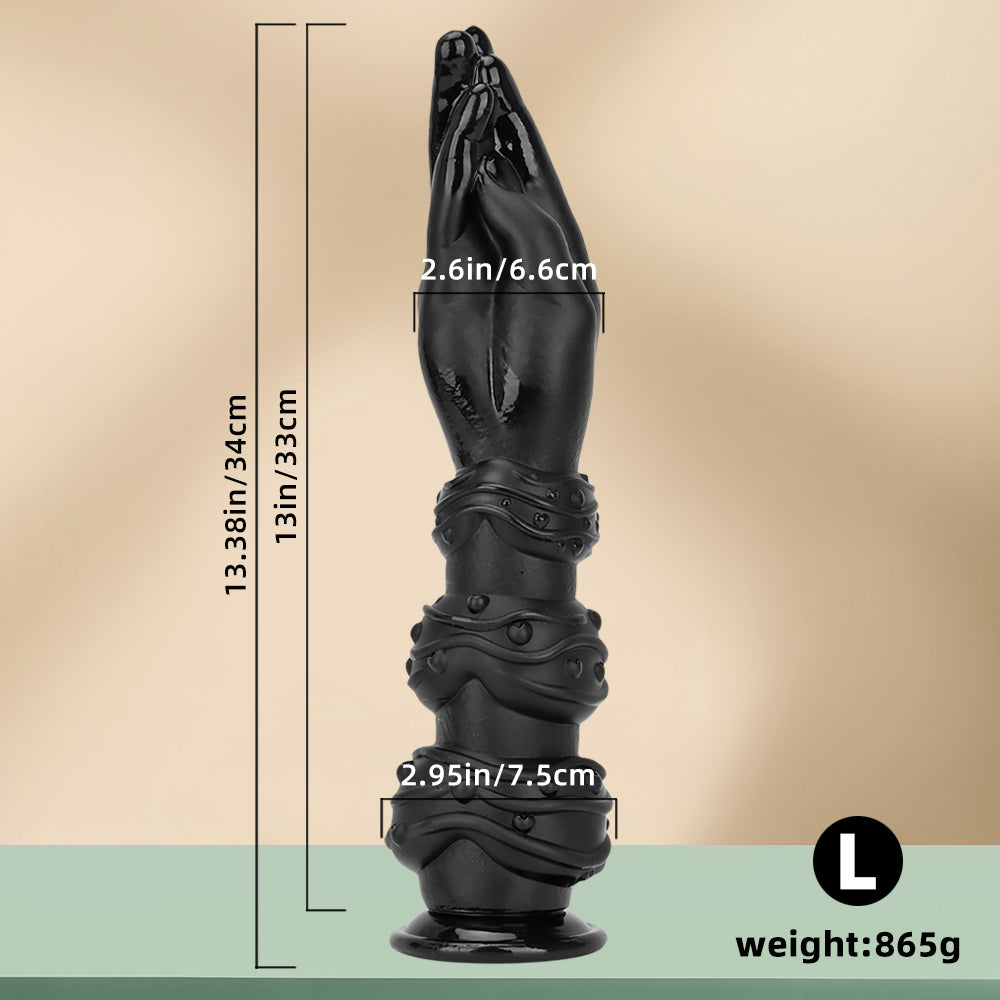 Long Black Fantasy Fist Sextoys dildo