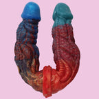 Bunt Lesbian Fantasy Dragon Doppeldildo
