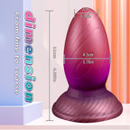 2-In-1 Soft Ei Anal Dildo Silicone Buttplug