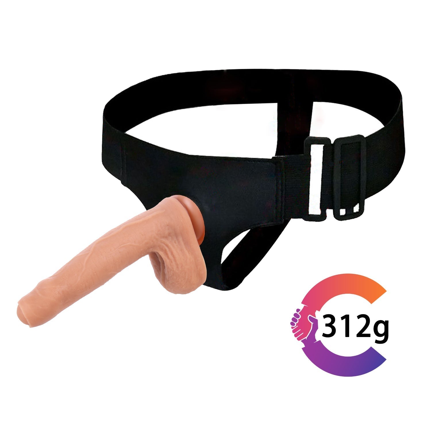18 CM Flesh Realistic Vorhaut Penis Umschnalldildo