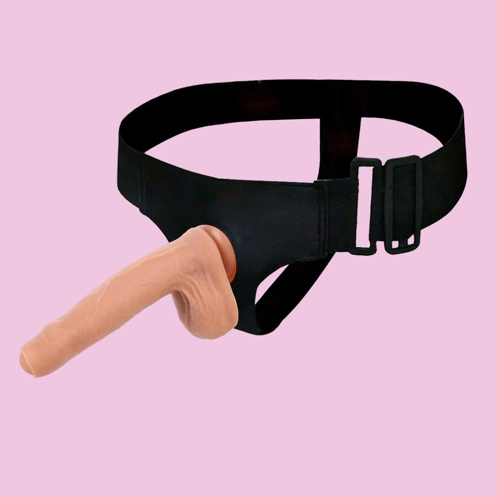 18 CM Flesh Realistic Vorhaut Penis Umschnalldildo