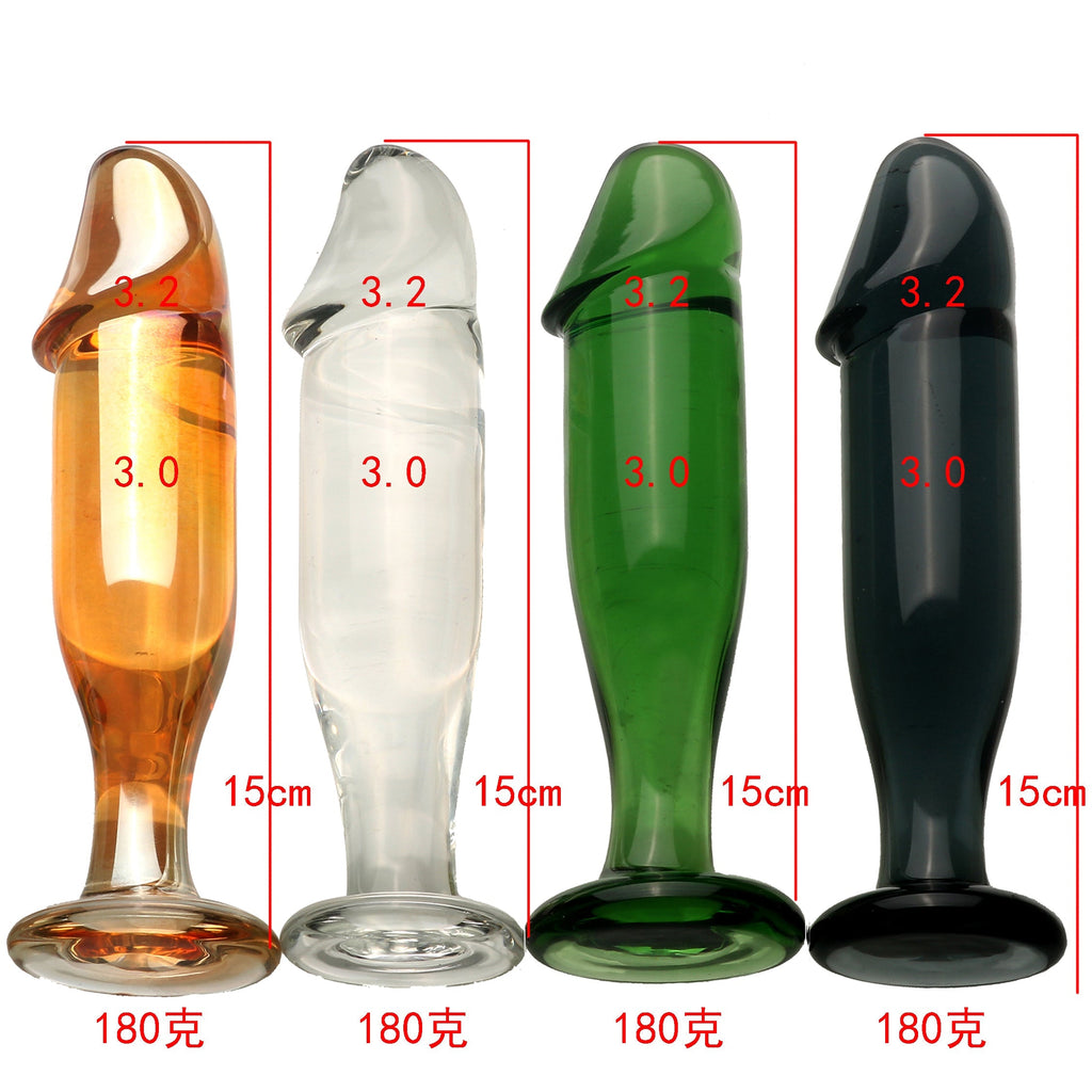15 CM Glatt Realistisch Penis Glasdildo