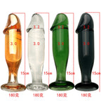15 CM Glatt Realistisch Penis Glasdildo