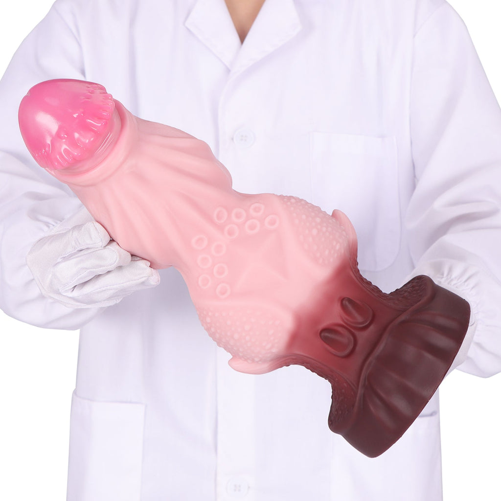 Big Rosa Knotted Monster Anal Dildo