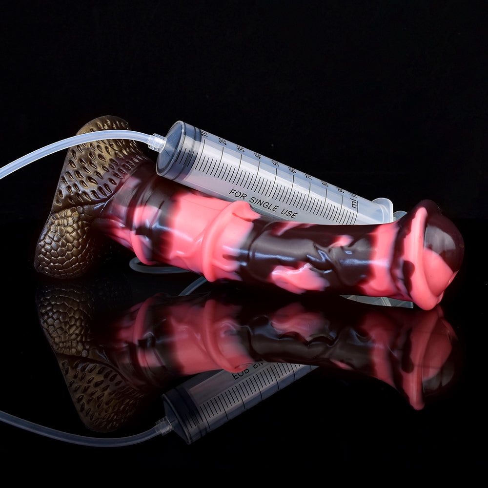 24 CM Suction Cup Horsecock Squirting Dildo