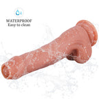 21 CM Gleiten Vorhaut Realistic Penis Umschnalldildo