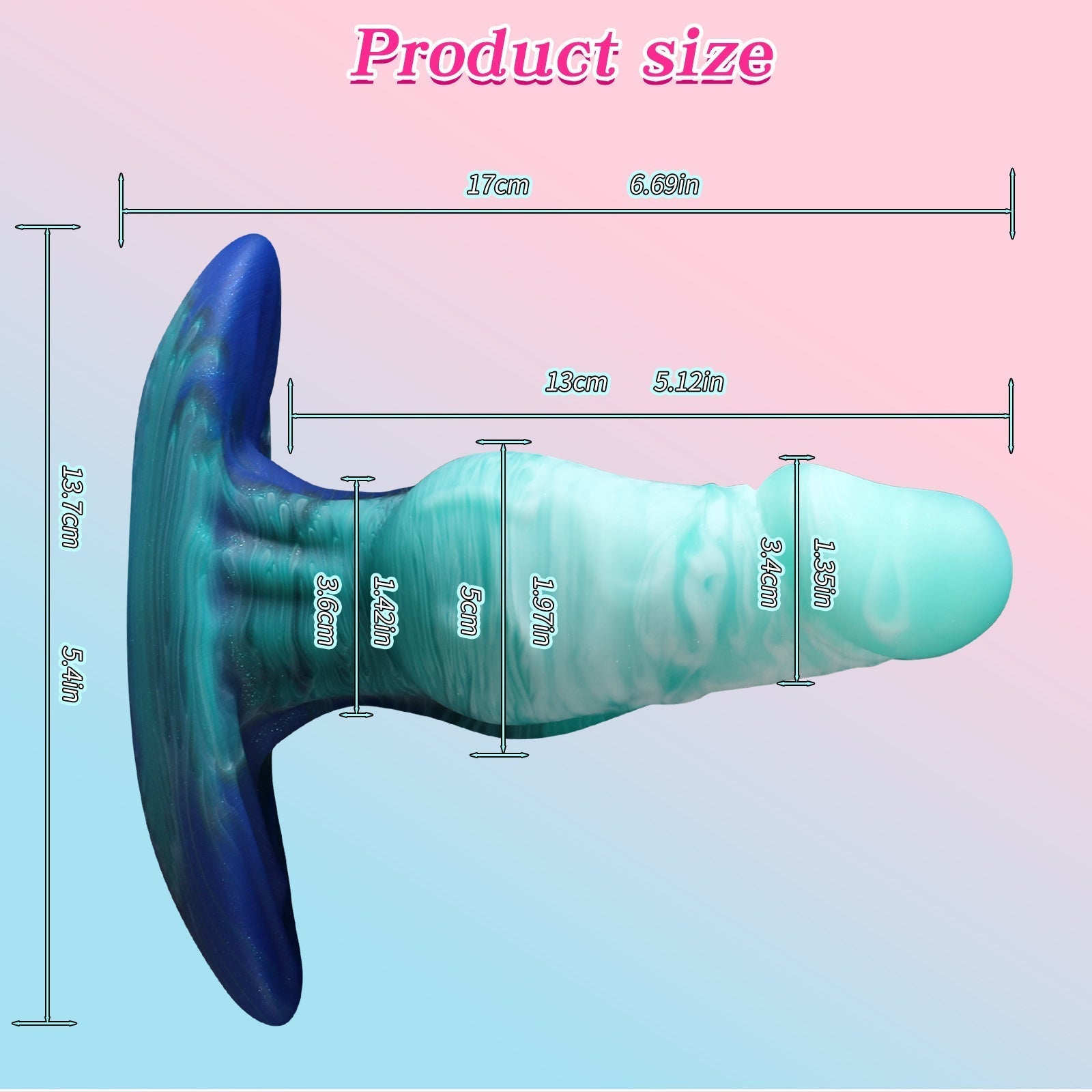 Fantasy Penis unisex Knotted Buttplug