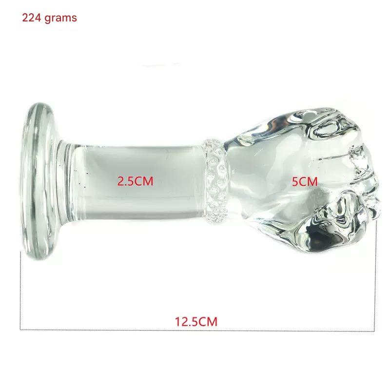 12 CM Mini Fisting Glasdildo Anal Plug