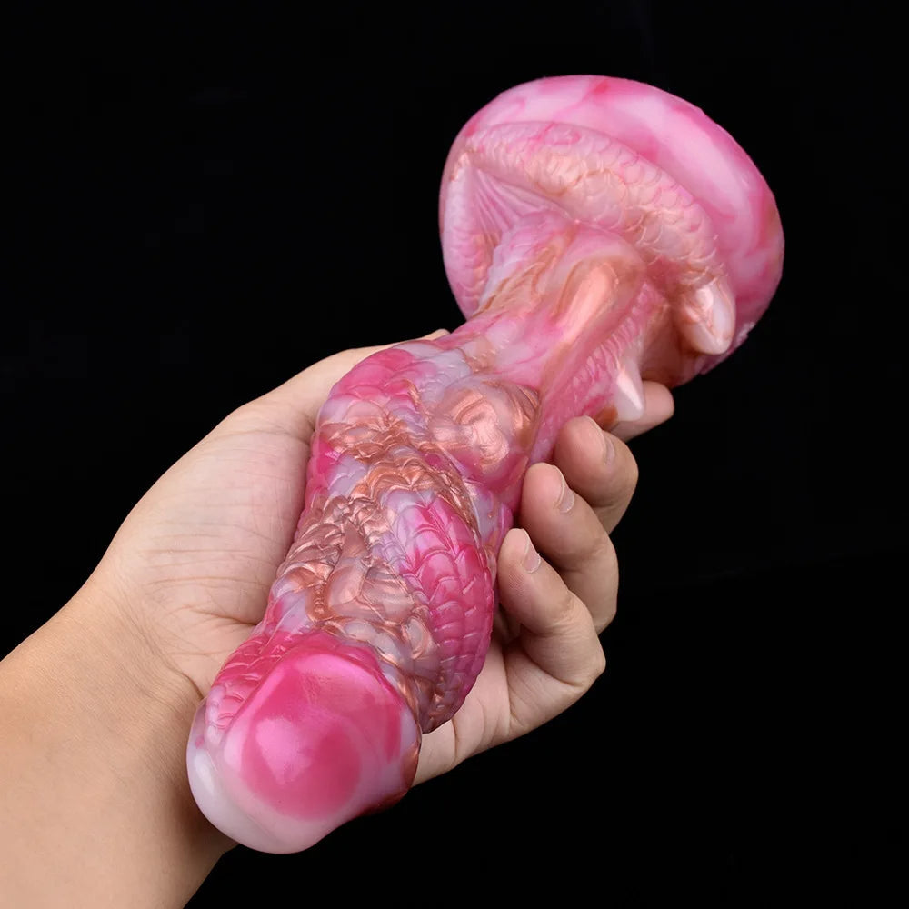 20 CM Rosa Dragon Stachelig Vibrator Monster Dildo