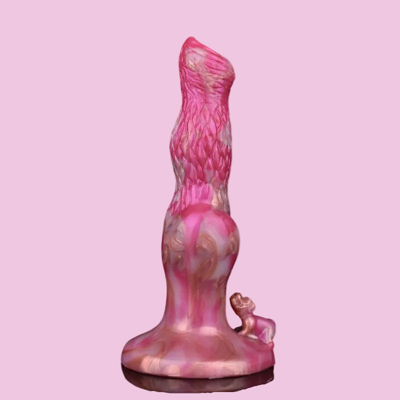22 CM Dog Knot Vibrating Dildo Strap on