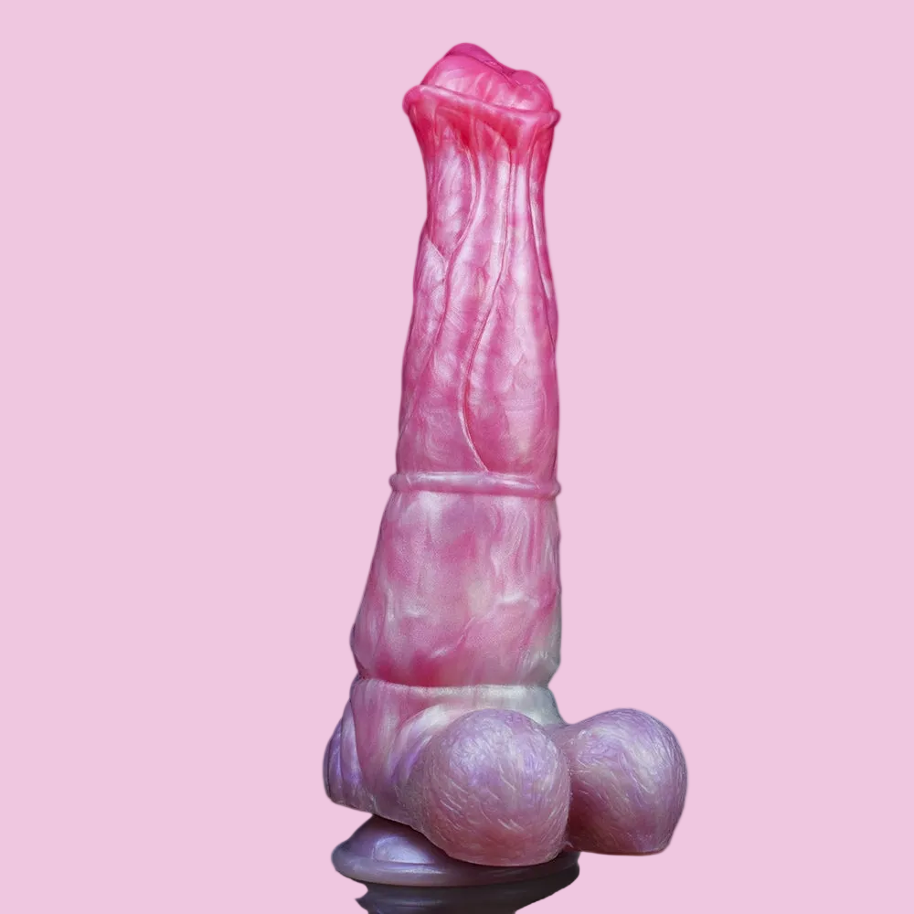 24 CM Silikon Pfirsich Fantasy Horsedildo
