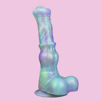 25 CM Silikon Monster Saugfuß Nachleuchtend Horsedildo