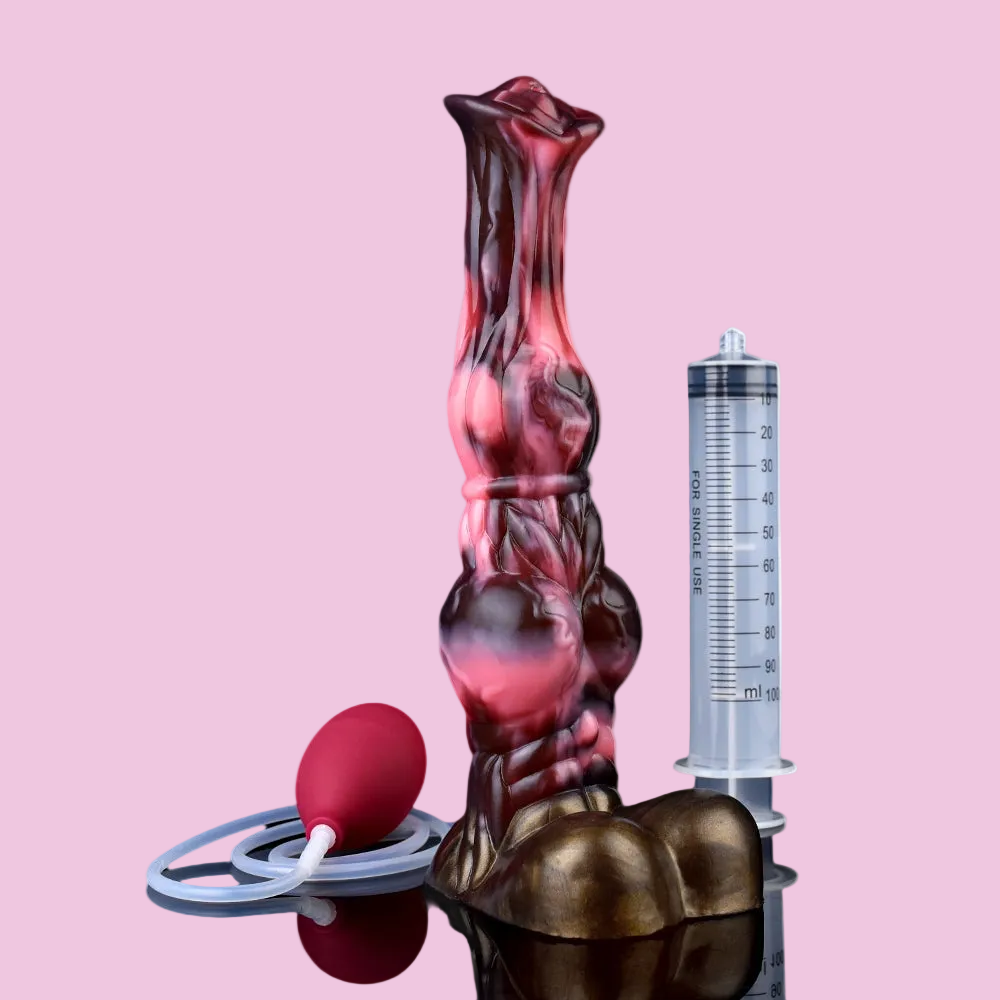 26 CM Squirting Fantasy Knot Horsedildo