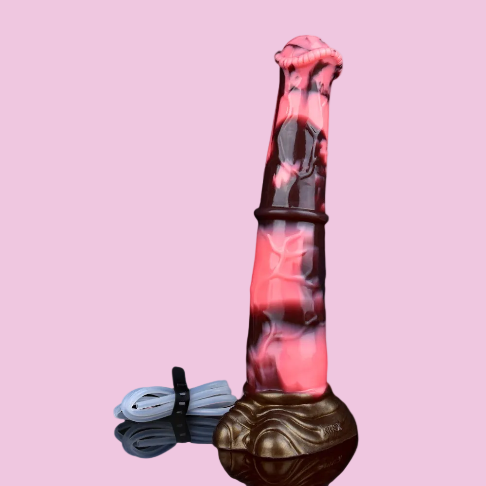27 CM Gerade Horse Suction Cup Squirting Dildo
