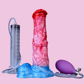 22 CM Fantasy Aufblasbarer Hores Squirtingdildo