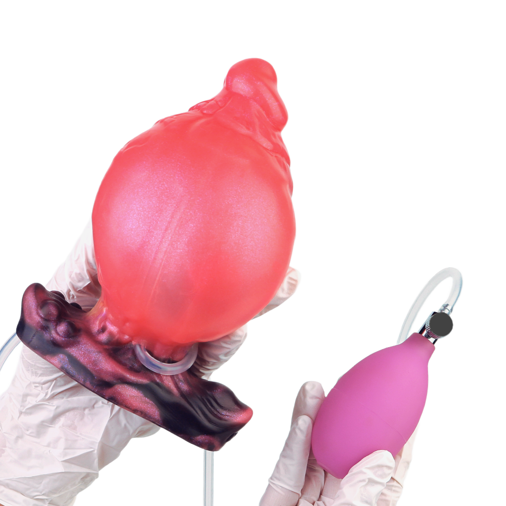 13  CM Rot Squirting Monster Aufblasbar Buttplug