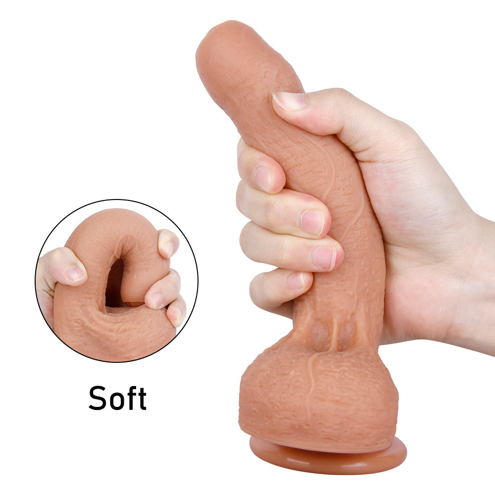 18 CM Flesh Realistic Vorhaut Penis Umschnalldildo