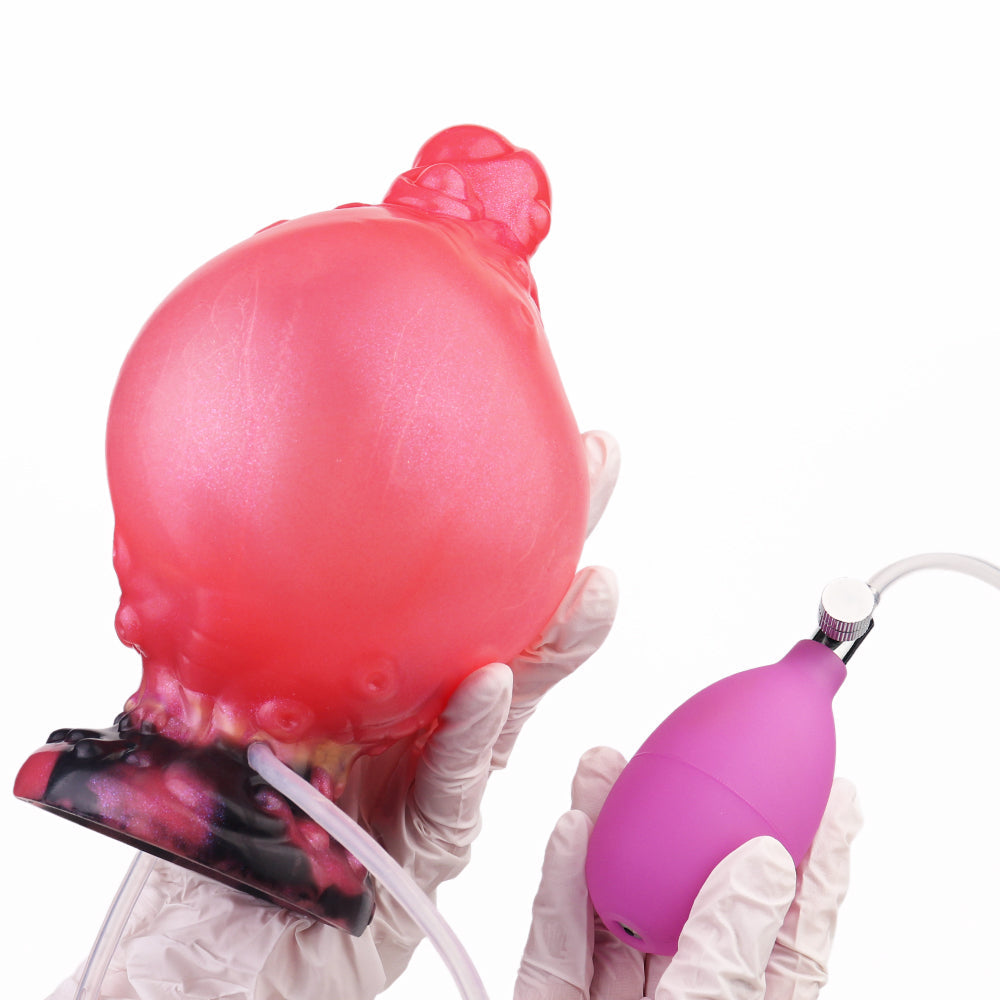 15CM Rot Tentakel Cumming Aufblasbarer Dildo Analplug