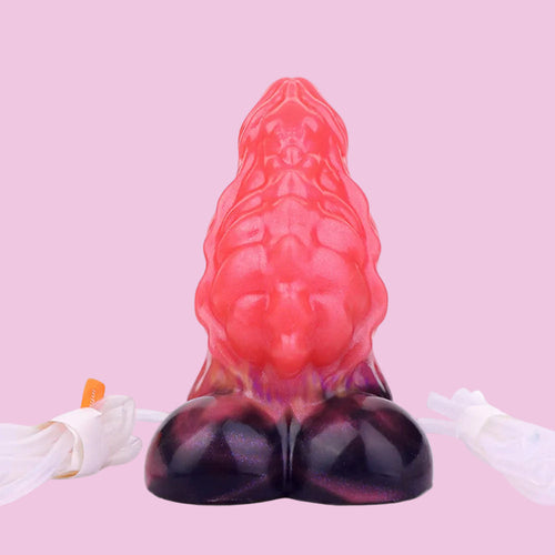 13 CM Rot Kurz Ejaculating Aufblasbarer Dragon Dildo
