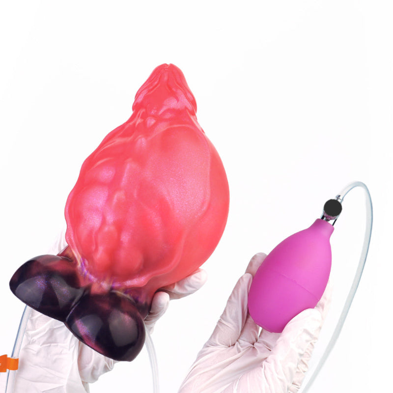 13 CM Rot Kurz Ejaculating Aufblasbarer Dragon Dildo