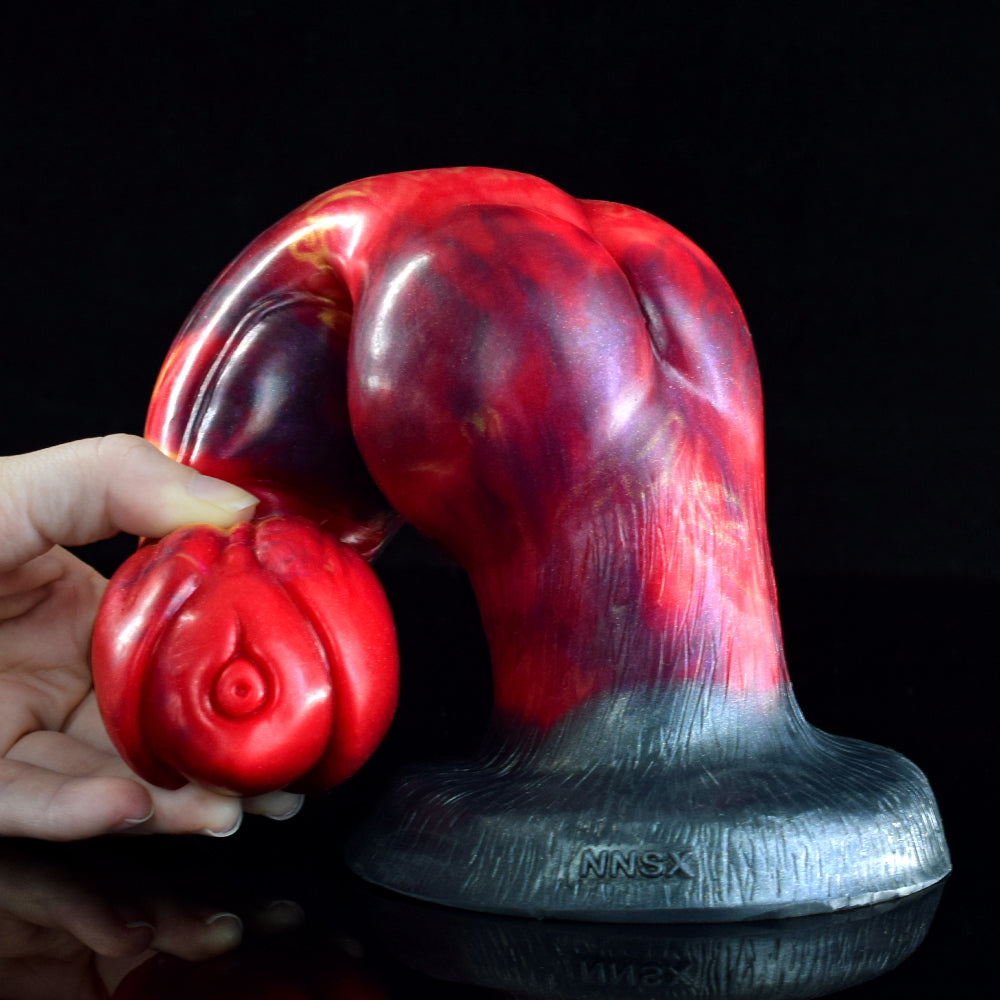 26 CM Drei Knot Rot Monster Horsedildo