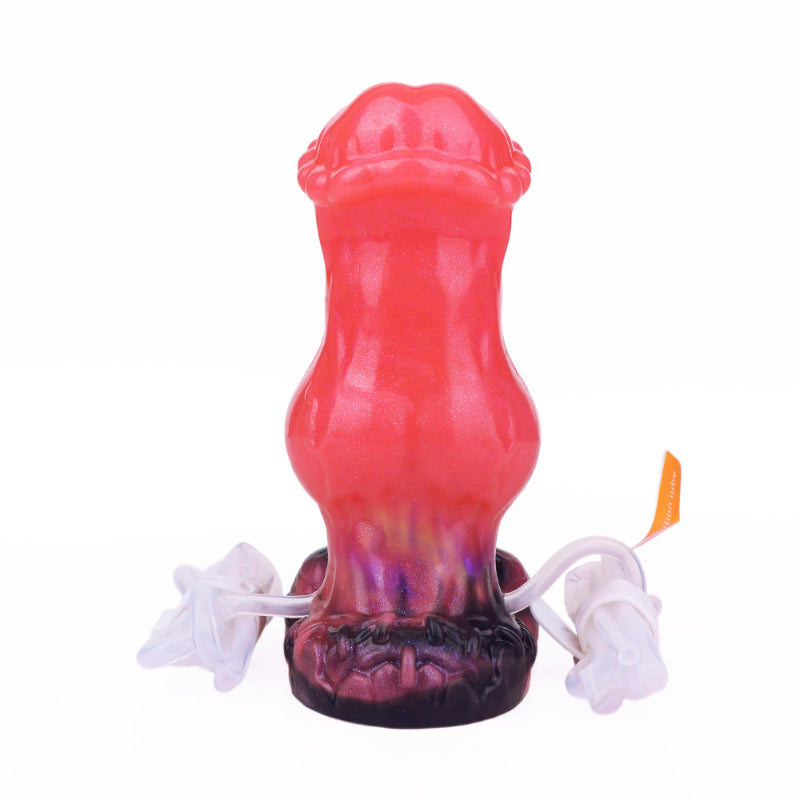 14 CM Klein Rot Inflatable Ejaculating Horsedildo