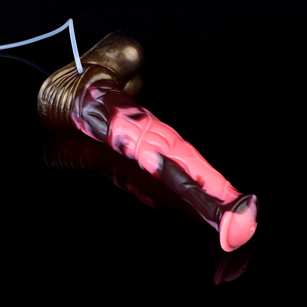 27 CM Basis mit Ei Squirting Horsedildo
