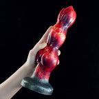 26 CM Drei Knot Rot Monster Horsedildo