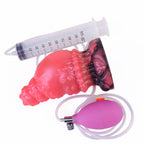 15CM Kegeliger Oktopus Ejaculating Aufblasbarer Dildo Analplug