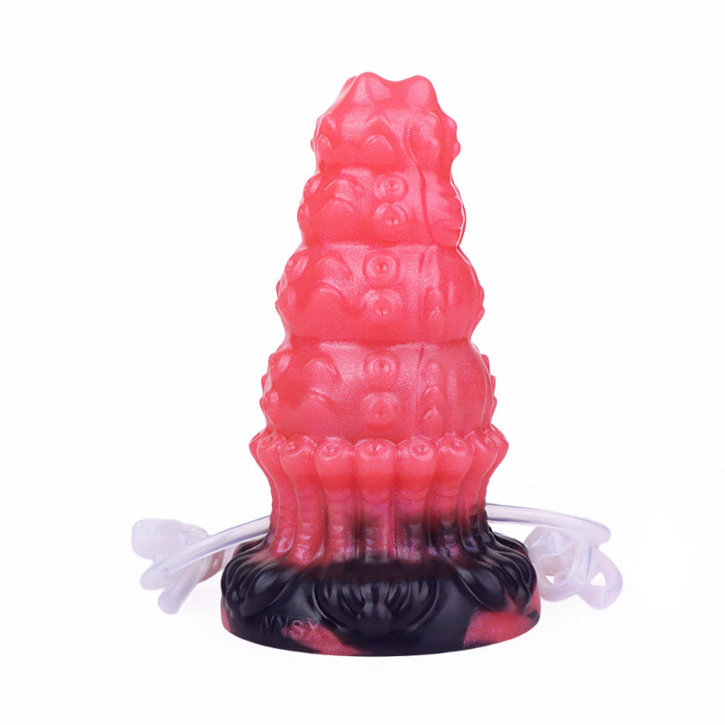15CM Kegeliger Oktopus Ejaculating Aufblasbarer Dildo Analplug